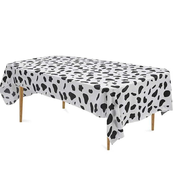Cow Print Tablecloth Wholesale Party Tablecloth Table Cloth Waterproof Oil Proof No Wash Thick Tablecloth Table Cloth