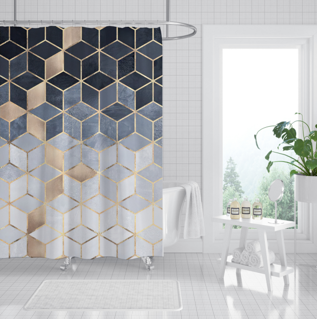 Foldable Polyester Shower Curtain price