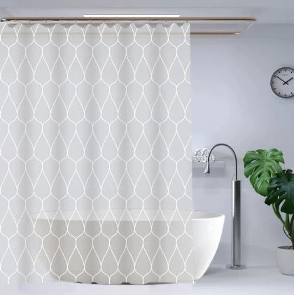 Grey Fabric Shower Curtain factory