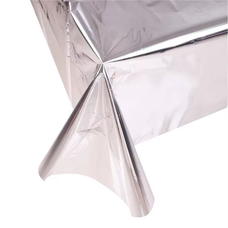 Luxury Rectangle Metallic Foil Glitter Table Cloth